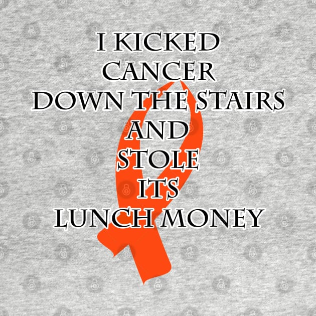 Cancer Bully (Orange Ribbon) by BlakCircleGirl